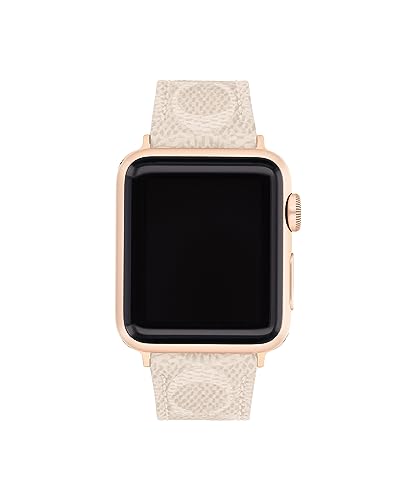 Coach Apple Watch Strap Compatible with Apple Watch 38mm/40mm and 41mm Interchangeable Band Create Your Unique Style