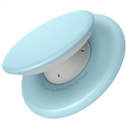Image of Sinjimoru for MagSafe Phone Grip, Soft Silicone Magnetic Finger Grip for iPhone 17 /16 /15 /14 /13, Comfortable One-Touch Holding, M-Tap Tok Blue