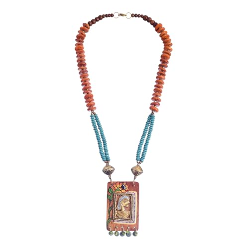 Image of AAKRITI ART CREATIONS Handcrafted Tribal Dhokra Necklace Collection | Royal, Pharaoh & Butterfly-Inspired Artisan Brass Statement Jewelry | Ethnic, Elegant & Artistic Necklaces for Women