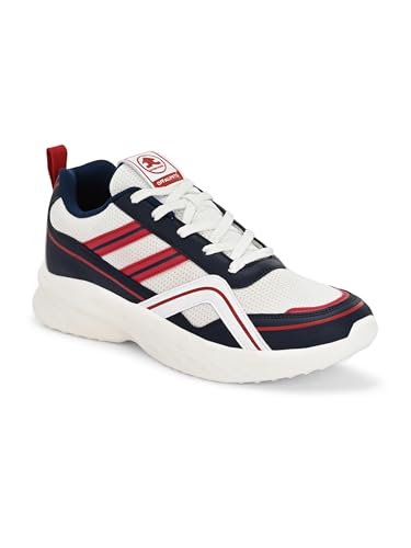 OFF LIMITS Men Speedster Running Shoes White/Navy/RED UK 9