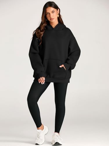 Image of EFAN Women's Oversized Comfort Fleece Hoodies, Cozy Trendy Pullover Sweatshirts with Pockets For Fall & Winter