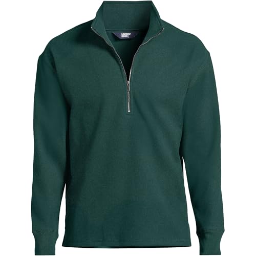 Lands' End Men's Textured Fleece Half Zip3