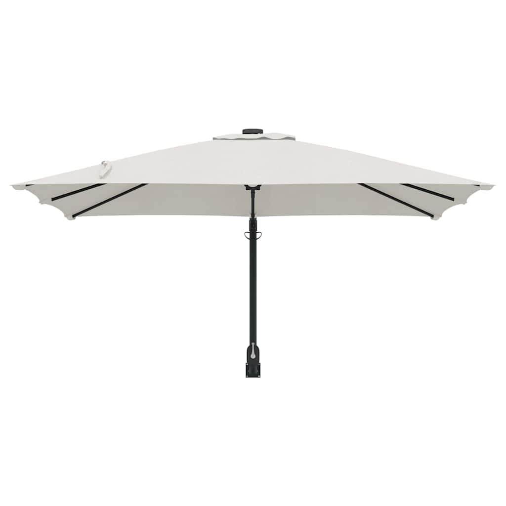 SYDE Parasol ogrodowy piaskowy 248,5 x 247,5 x 160 cm