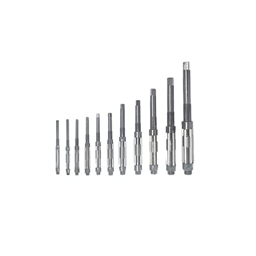 Marddpair 11Pcs H4-H14, 15/32 Inch To 1-1/2 Inch Adjustable Hand Reamers High Set Speed Steel 6 Blades Fit For Drilling Machine And Other Machine #TOP2