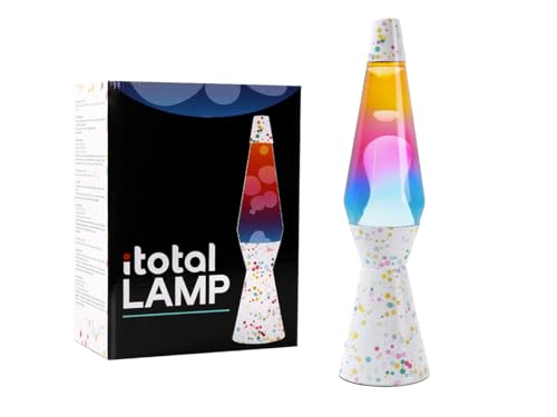 I-TOTAL® Farbige Lava-Lampe Spaceship – Hypnotischer Blaseneffekt, Flüssiges Wachs, Entspannendes Licht, Dekorative Lampe Zuhause Büro (BUBBLES)