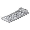 Intex 58894EU - Materassino Gonfiabile Mare 18 Buchi con Cuscino, Vinile,Grigio, 188x71 cm