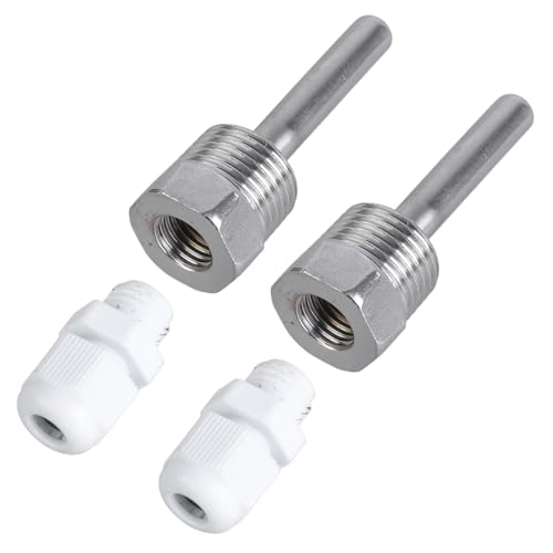 Yugshnkfc 2 Stück Edelstahl Tauchhülsen 8x50mm