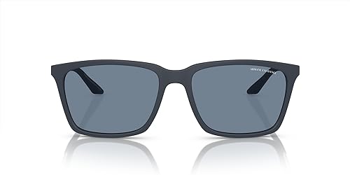 Armani Exchange Men's Ax4138sf Low Bridge Fit Rectangular Sunglasses