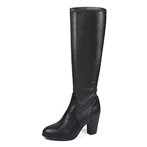 DREAM PAIRS Women’s Chunky Heel Knee High and Up Boots
