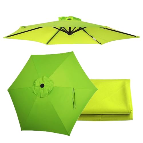 Toile de parasol ronde pour remplacer un tissu usé sur armature de table d'extérieur