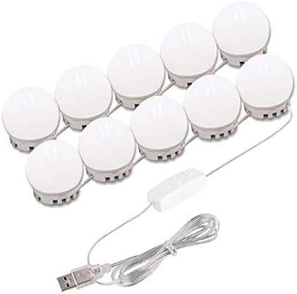 Hollywood Led Vanity Lights Strip Kit with 14 Dimmable Light Bulbs for Full Body Length Makeup Mirror, Wall Mirror, Plug in Vanity Mirror Lights with Power Supply, 3 Color Modes, Mirror Not Included