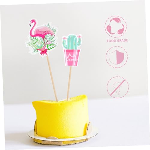 IMIKEYA 1 Conjunto De Inserção De Bolo Combinação Festa Decoração De Bolo Toppers De Bolo Inserção D