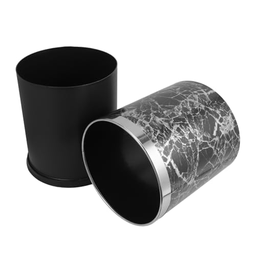 Cabilock Cubo de Basura Acero Inoxidable Negro miniatura 1