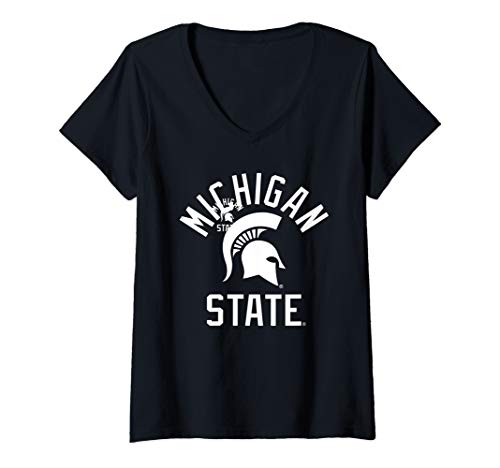 Womens Michigan State MSU Spartans NCAA 08MS V-Neck T-Shirt