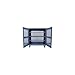 Strong Hold Mobile Ventilated Cabinet - 24"Wx48"Dx67"H - Blue
