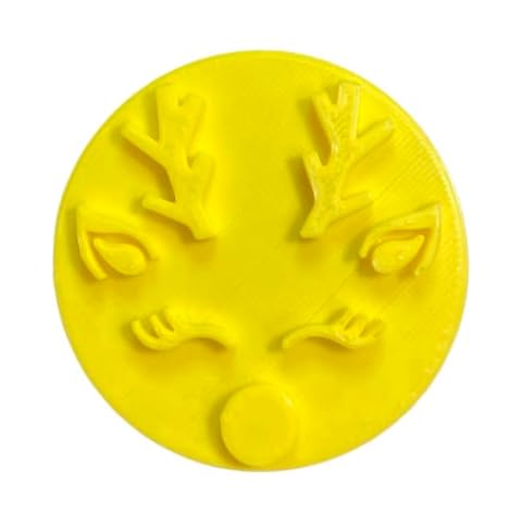 The Cookie Cutter Hub Reindeer Embosser/Stamp for Cupcakes Fondant Icing Clay Cake Baking Decoration Cover
