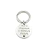 Banemi Porte Clef One Piece Porte Cle Plate Plaque d'Identification Ronde «Pas Une Belle-Mère Une Maman Bonus» Petit Cadeau