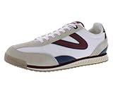 TRETORN Men's Rawlins Casual Lace-Up Sneakers, White/Grey/Navy, US 10.5 Medium