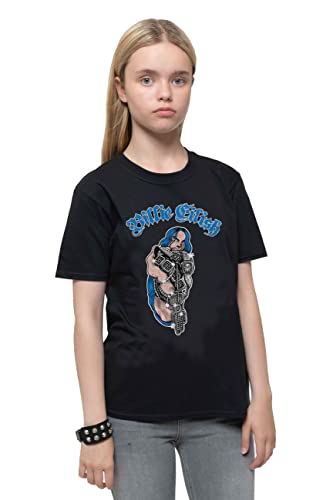 T-shirt Billie Eilish kids noir Agony logo avec finitions soignées pour 3-10 ans