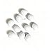 Azatemgo 10 Pack Small Plastic Parrot Eggs - 1.03 Inch Fake Bird Eggs for Training, Nesting Box & Stopping Egg Laying for Lovebirds, Cockatiels, Parakeets, Finches