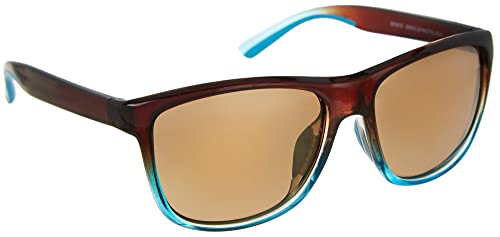 Reel Legends Womens Two Tone Polarized Sunglasses One Size Brown/blue