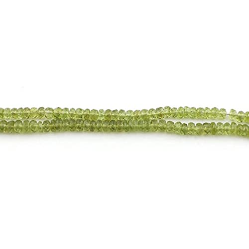 Perles de péridot de 5mm pour réparer ou confectionner des bijoux en pierre véritable