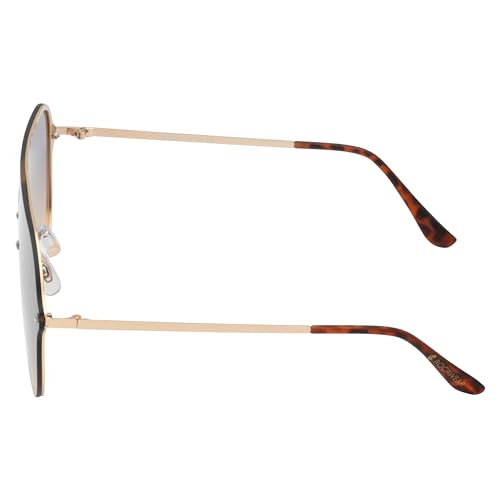 Image of Rocawear mens R1522 Stainless Metal Shield Uv400 Protective Aviator Pilot Sunglasses. Gifts for Men With Flair, 150 Mm Aviator Sunglasses