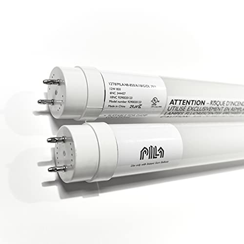 4Ft T8 LED Plug & Play Type A (2 Pack) 5000K Daylight 1800 Lumen Lamp Electronic Ballast Compatible Fluorescent Tube Light Bulb Retrofit Replacement for FO32 750 F32T8 TL750 F32T8 SP50 Instantfit