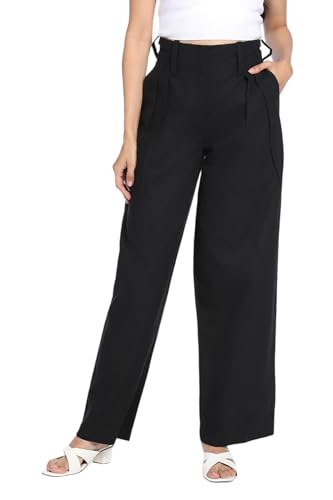 Image of DL Woman Grey Solid Mid-Rise Trousers