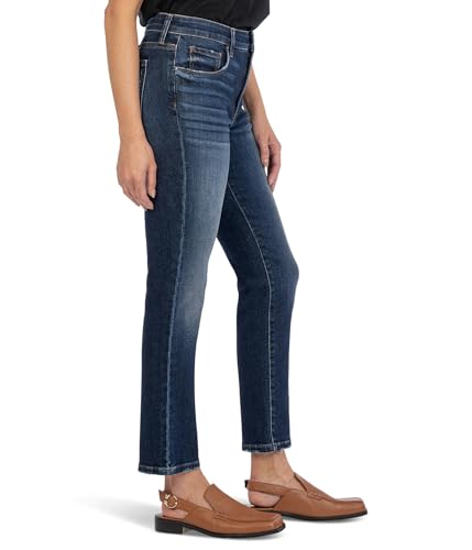 KUT from the Kloth Women's Petite Reese High-Rise Fab Ab Ankle Straight Regular Hem2