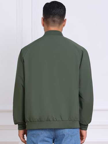 Men's Casual Stylish Lightweight Full Zip Up Bomber Jacket3