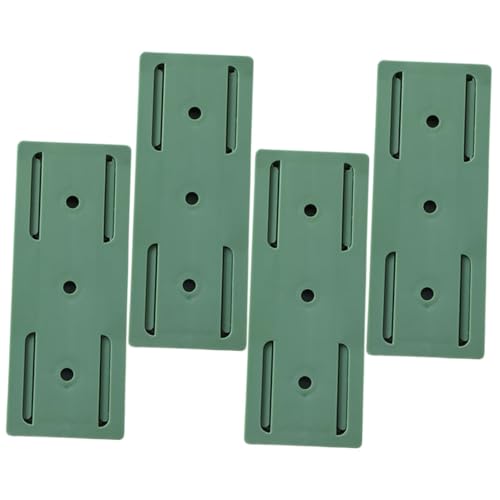 EPIGEIST Soporte Adhesivo para Regleta sin Perforaciones Organizador de Enchufes de Pared ABS Verde 4 Unidades para Hogar y Oficina Fácil Instalación y Ahorro de Espacio