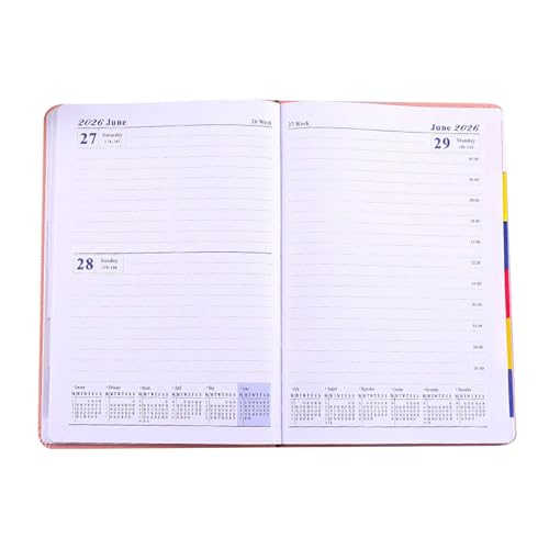 Planning Planning Book - 16,79 Zoll 2026 Englisch Planer für Arbeitsstudium, Kalender mit Zieldefinition, Tageskalender für Termine, Aufgaben, Tracking Schule d