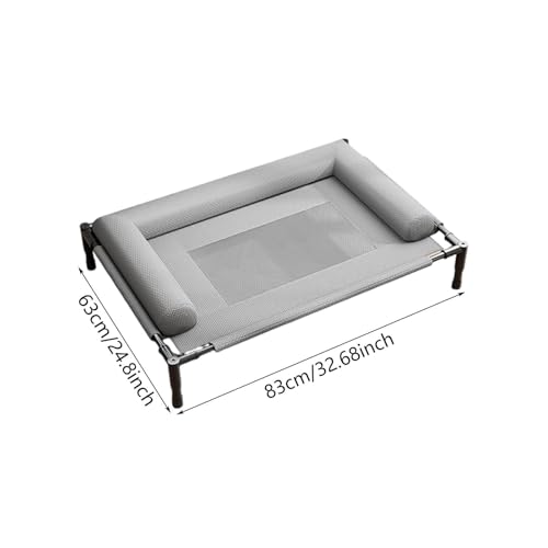 Lit de luxe surélevé pour petits animaux avec coussin doux L - 4