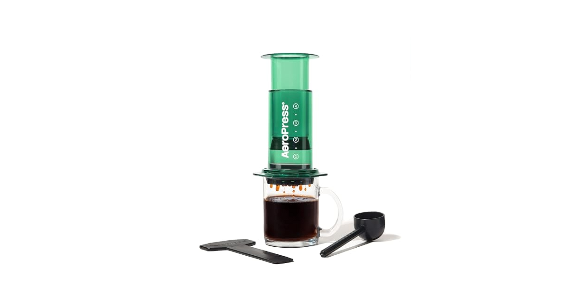 Amazon.com: AeroPress Clear Green Coffee Press – 3 In 1 Brew