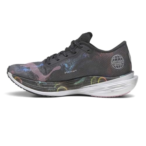 PUMA Womens Deviate Nitro Elite 2 Marathon Series Running Sneakers Shoes Neutral - Black - Size 8 M3