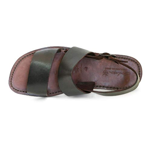 Gianluca - L'artigiano del cuoio Brown Leather Franciscan Sandals for Men4