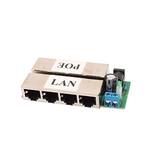 Inyector PoE Lon0167 de 4 puertos para cámaras IP y puntos de acceso con estándar IEEE 802.3af miniatura 3