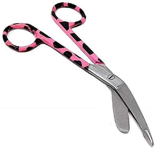 Ginocchiera Elastica Forbici Da Benda Per Infermieri Lister - Con Manici Colorati (Magenta), Punta Arrotondata E Lame Curve Forbici Infermiere Professionale - Foto 6