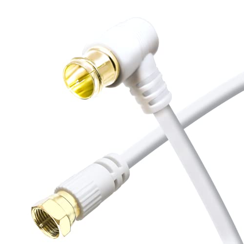 Hanwha アンテナケーブル 7m 8K 4K BS CS 地デジ CATV 対応 S-4C-FB同軸 3224MHz対応 ホワイト UMA-ATC70FL