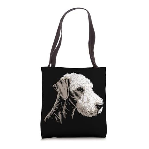 Mom Dad of a Bedlington Terrier Dog Owner Hiking Lover Tote Bag