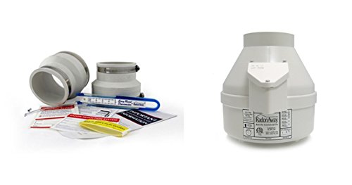 XP 201 Radon Fan and Install Kit (3 x 4, White)