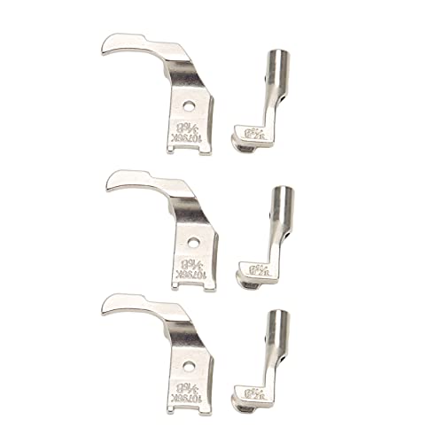 Set de 3 pies para máquina de coser industriales de acero miniatura 7