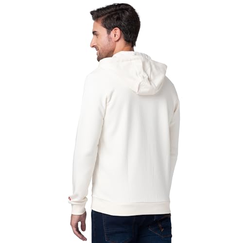 Image of Being Human Men's Solid Cotton Blend Long Sleeve Soft Hoody