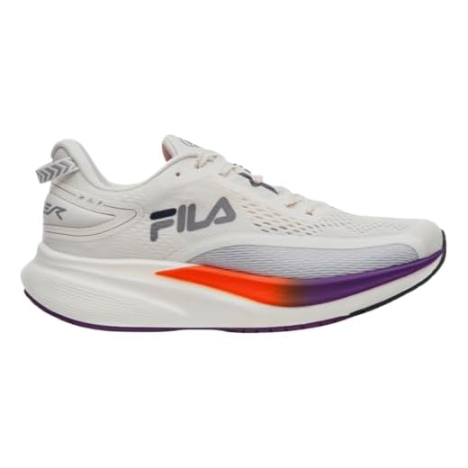 Tênis Fila Racer T2 Xtreme Off White Roxo e Laranja - Feminino - 38 - Off White