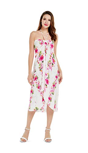 Image of Women's Hawaiian Luau Halter Dress in Signature Prints