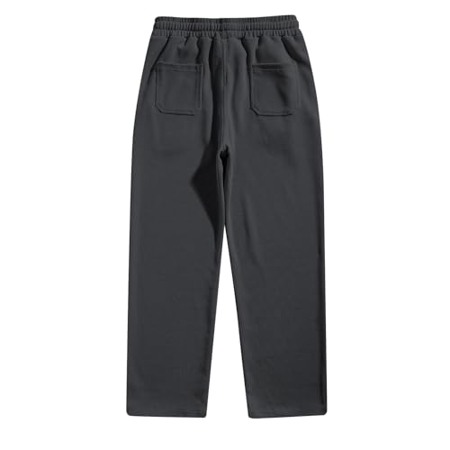 Corduroy Pants Men Baggy Casual Comfy Elastic Waist Work Pants with Pockets Relaxed Fit Straight Leg Cord Pants4