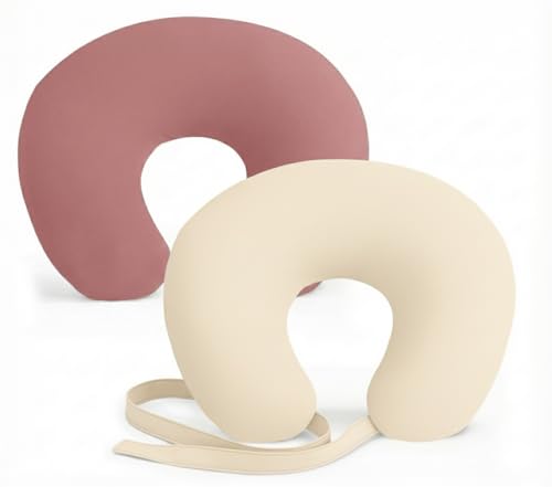 Termichy Nursing Pillow Covers Muslin: Soft & Breathable for Boppy - 2-Pack with Hands-Free Waist...