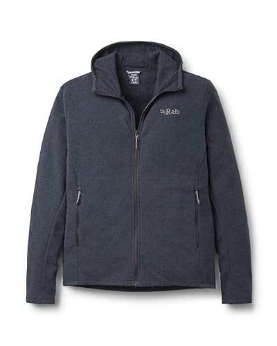 Rab Men's Stavel Hoody - Warm Midweight Fleece Jacket for Hiking, Climbing, & Skiing - Beluga - Small