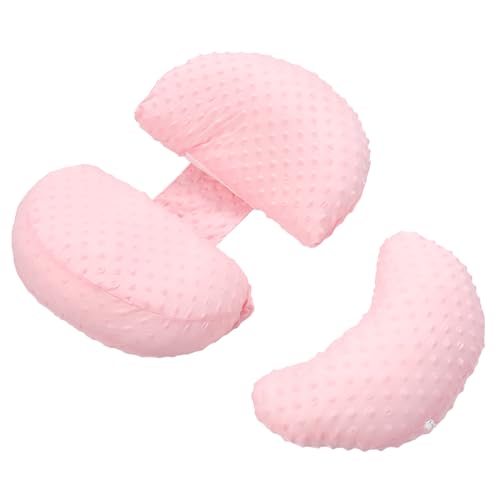 Ciieeo Ergonomic Pregnancy Pillow for Sleeping Waist Support Pillow Maternity Pillow Cooling Fabric Comfortable Pillow Pink